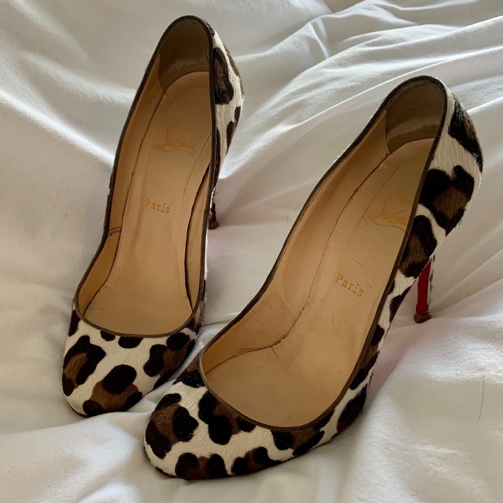 Christian Louboutin Leopard Print Pumps
